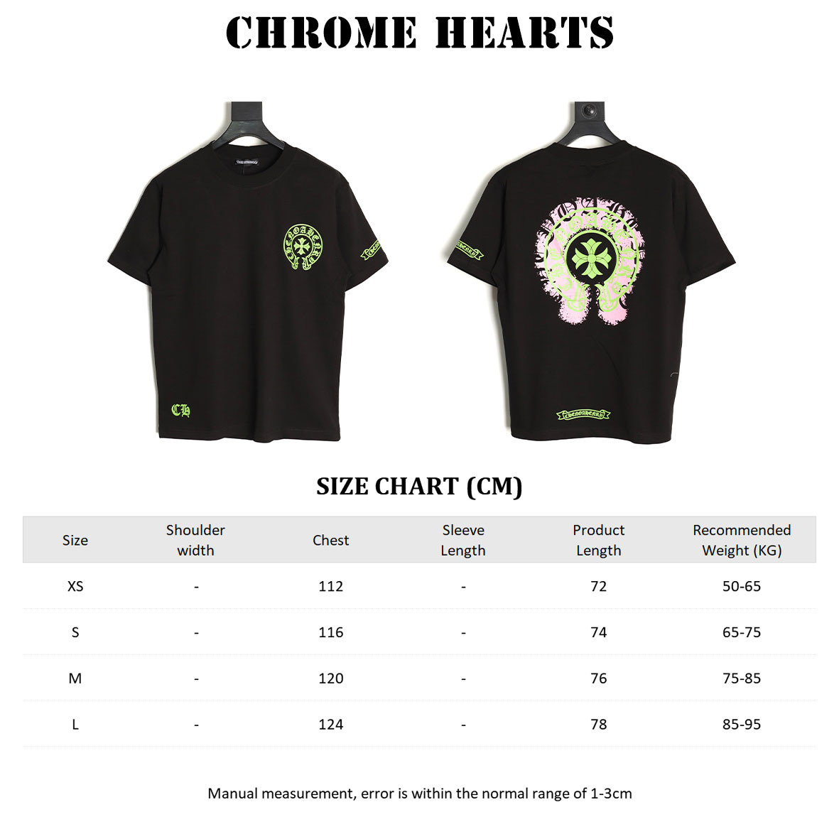 Ch*0me hearte ch 25ss short-sleeved t-shirt