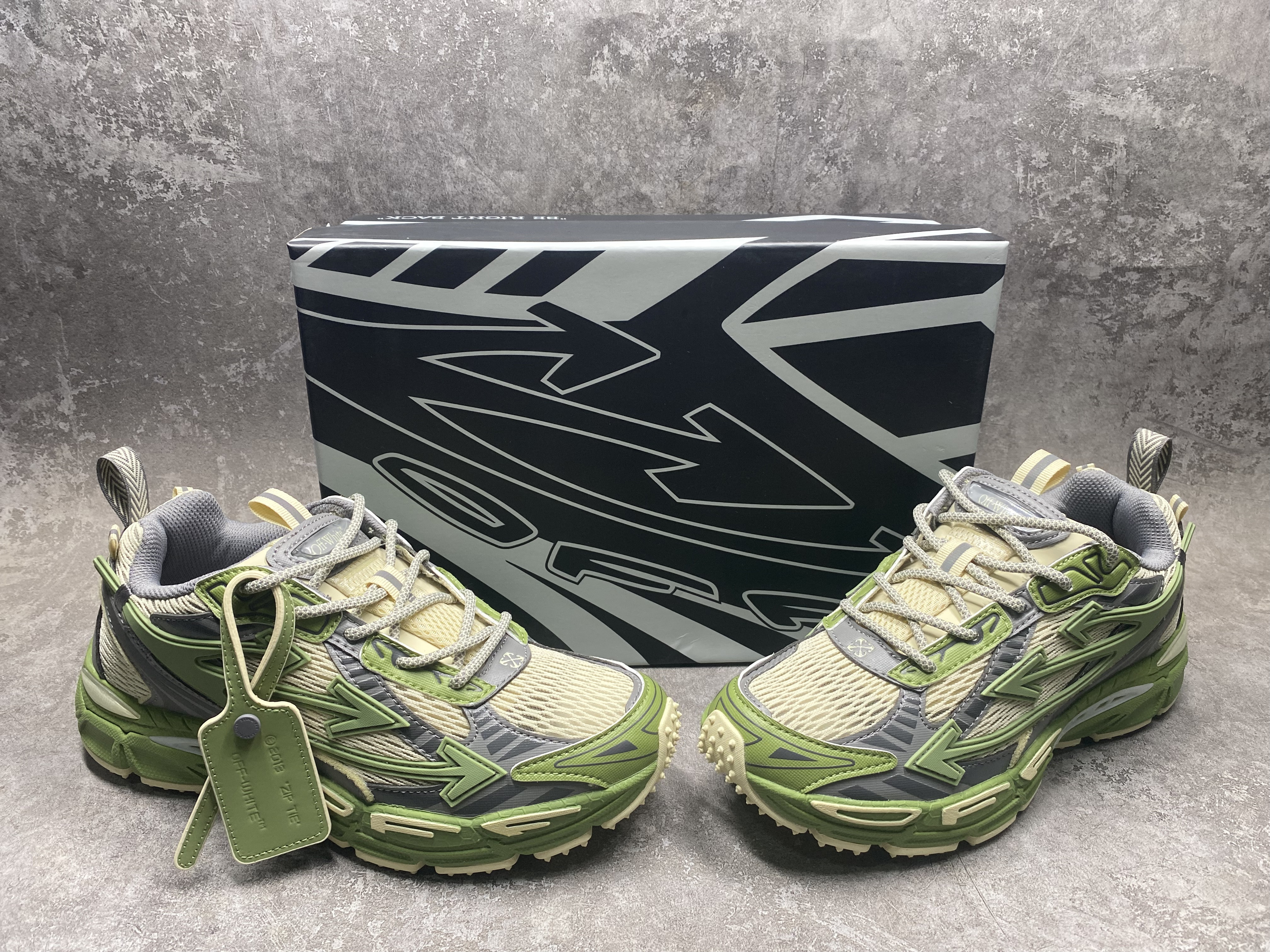 UA Off-White "BE RIGHT BACK"