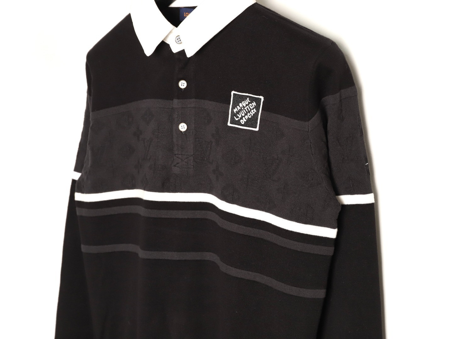l0*is V*t0n lv knitting polo shirt