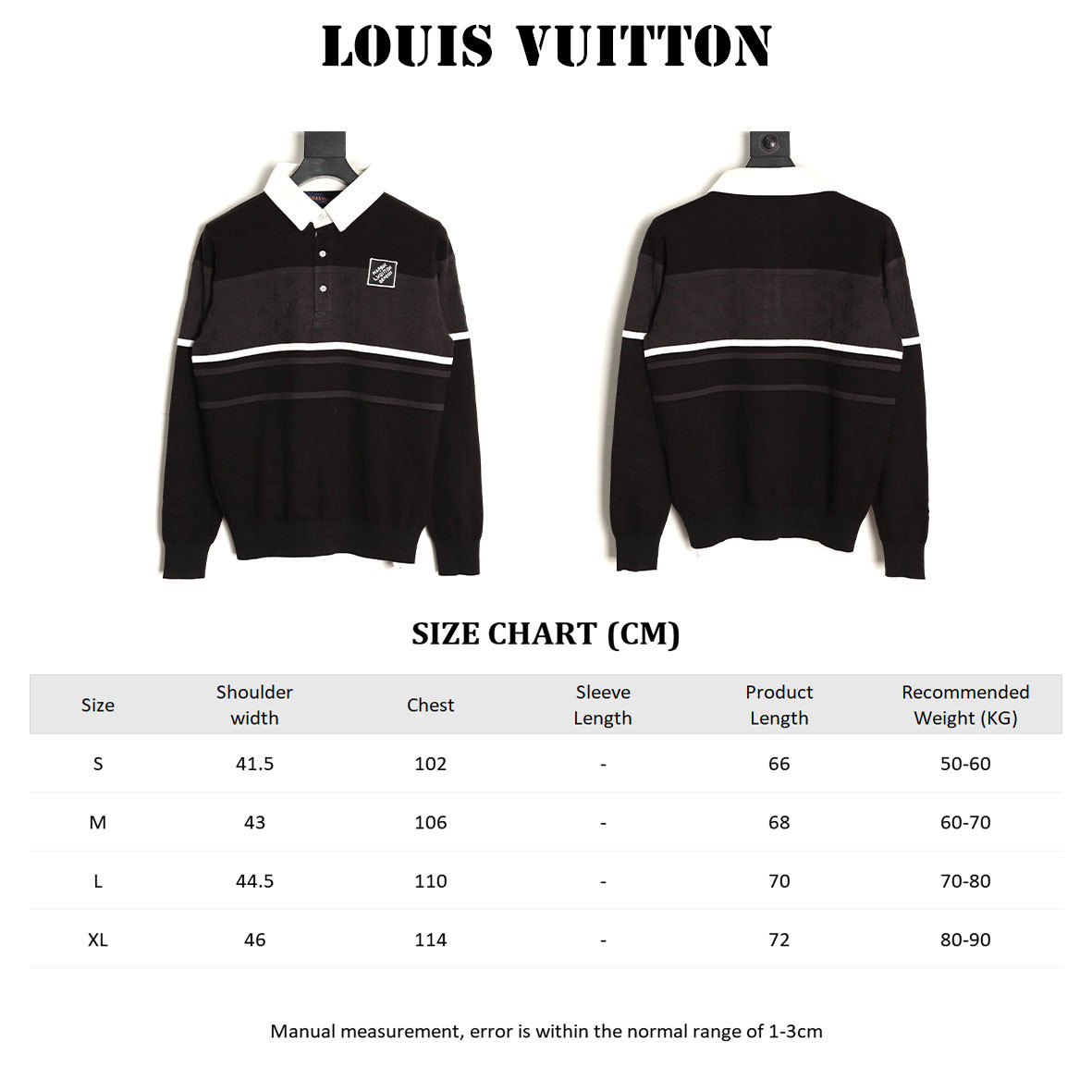 l0*is V*t0n lv knitting polo shirt