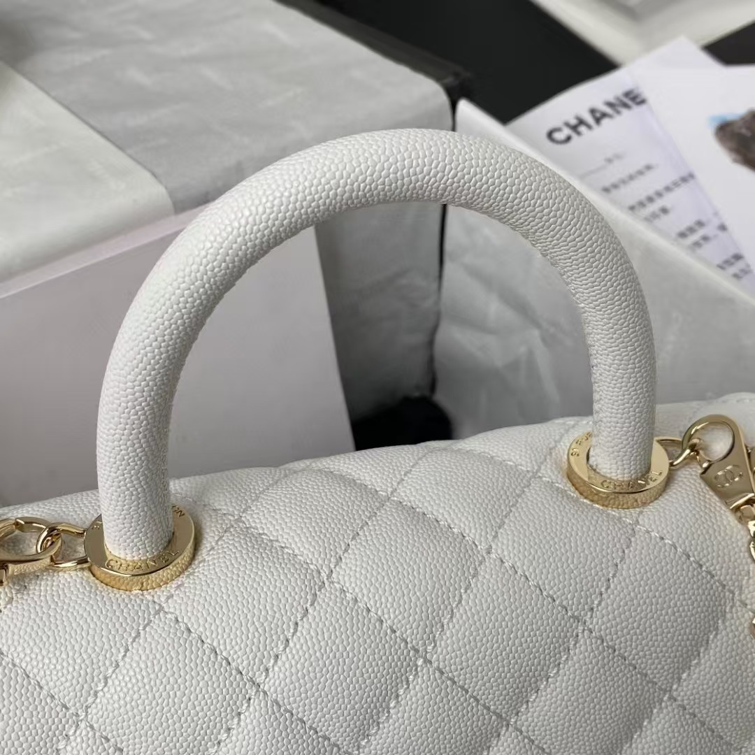 Ch*el coco handle bag a92990 24x10x14cm