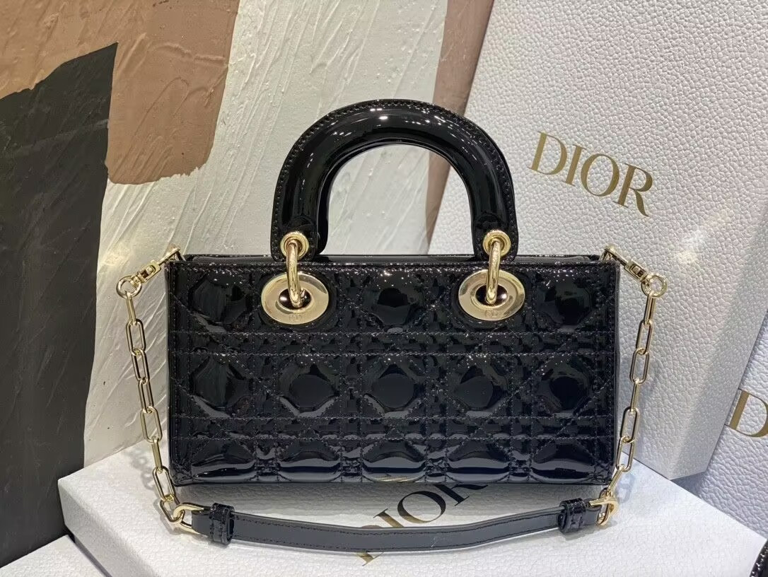 D*or small lady d-joy bag black 22x6x12cm