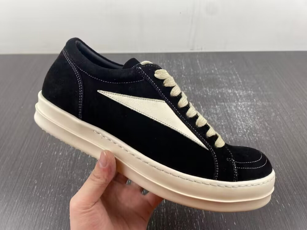 UA Rick Owens Strobe Vintage Low Black Suede