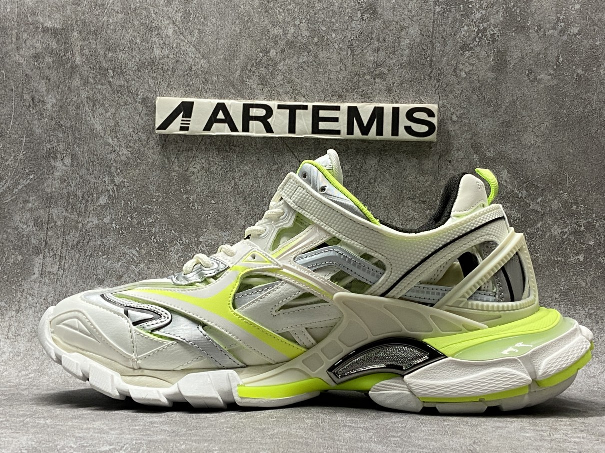 Balenciga Track Trainer White Fluo Yellow