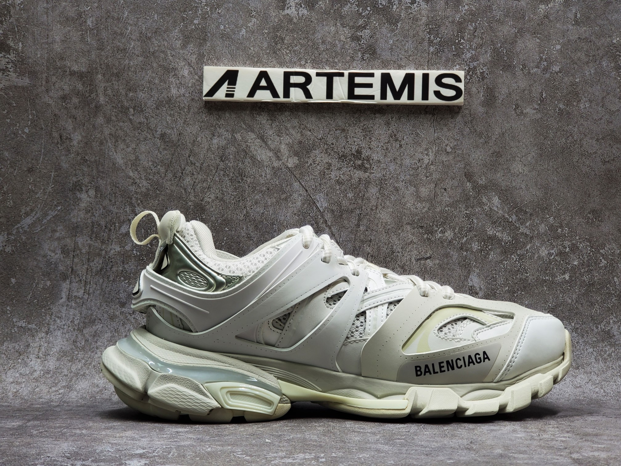 Balenciga LED Track Trainers White