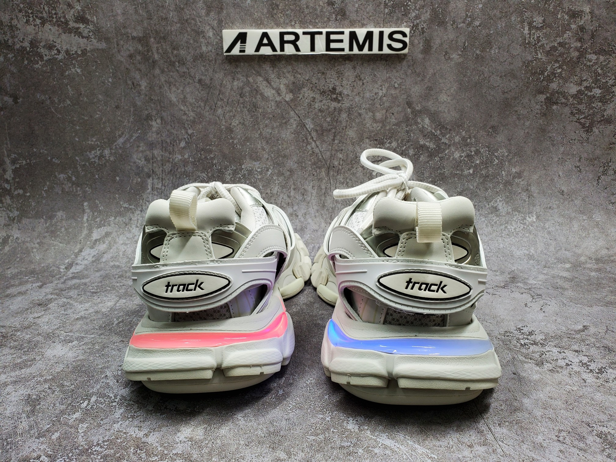 Balenciga LED Track Trainers White