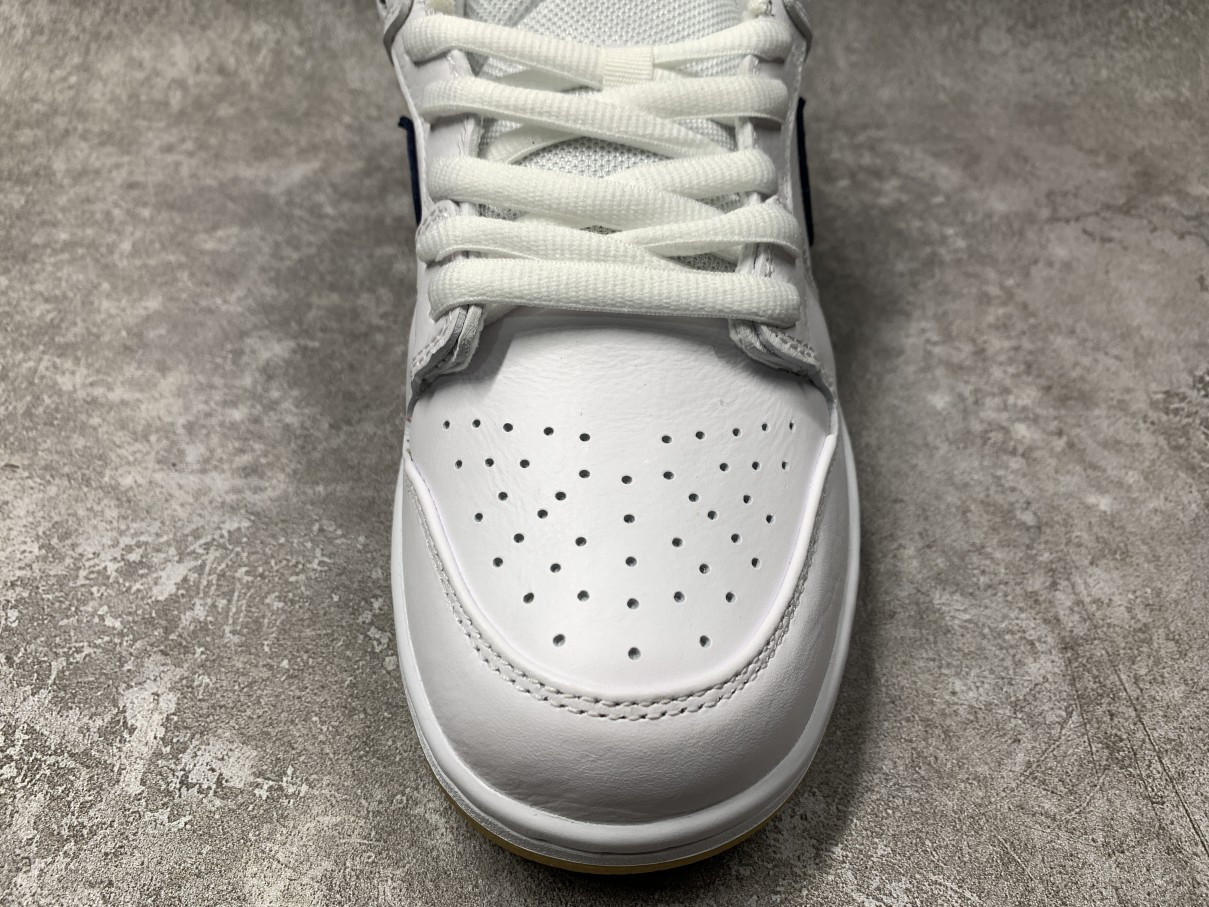 Nike SB Dunk Low Orange Label White Navy
