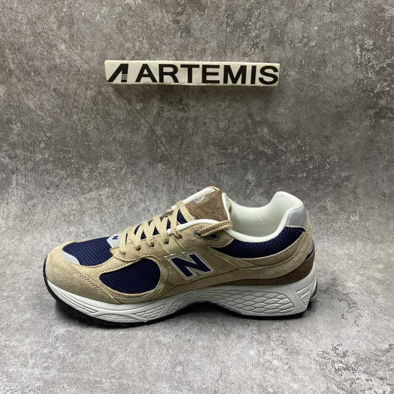 New Balance 2002R Beige Navy Blue