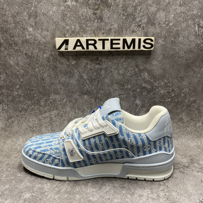 LV Trainer Blue Stripe Monogram