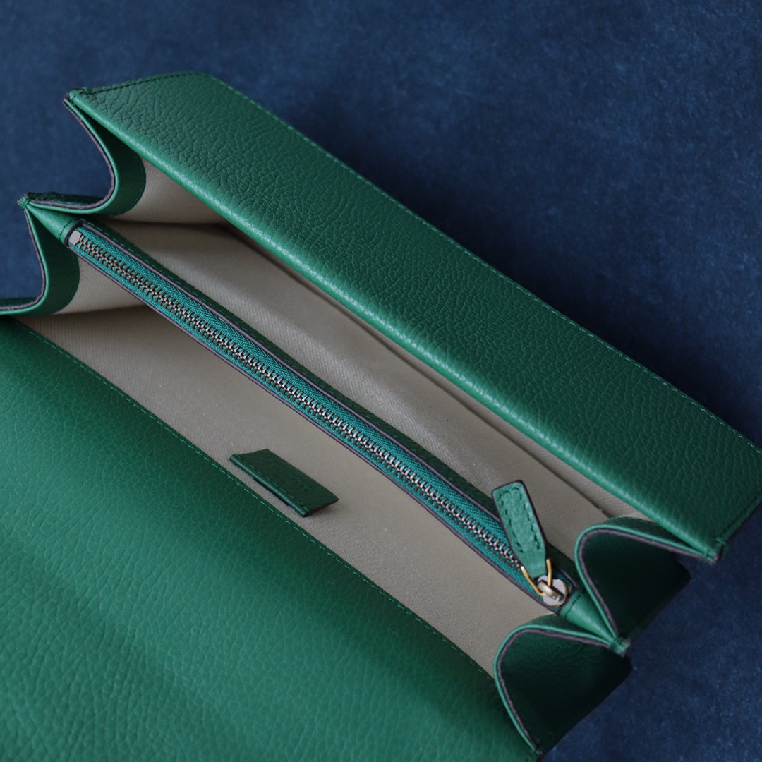 G*u*i dionysus small shoulder bag green 28x18x9cm