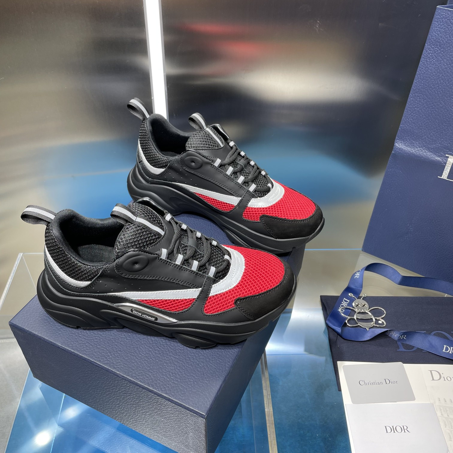 ua D*or b22 black and red sneaker