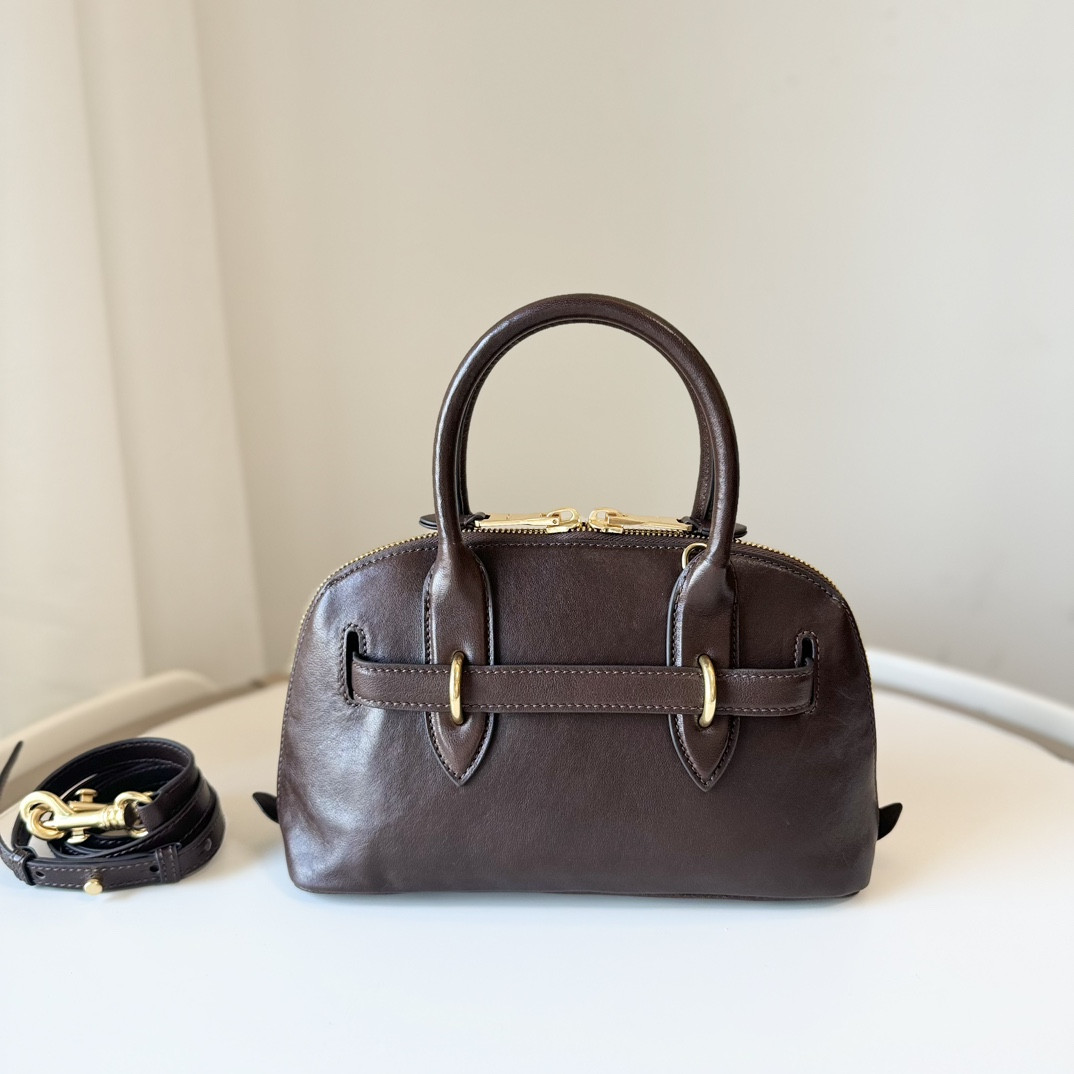 Miu Miu Aventure nappa leather top-handle bag 16.5x28x10cm