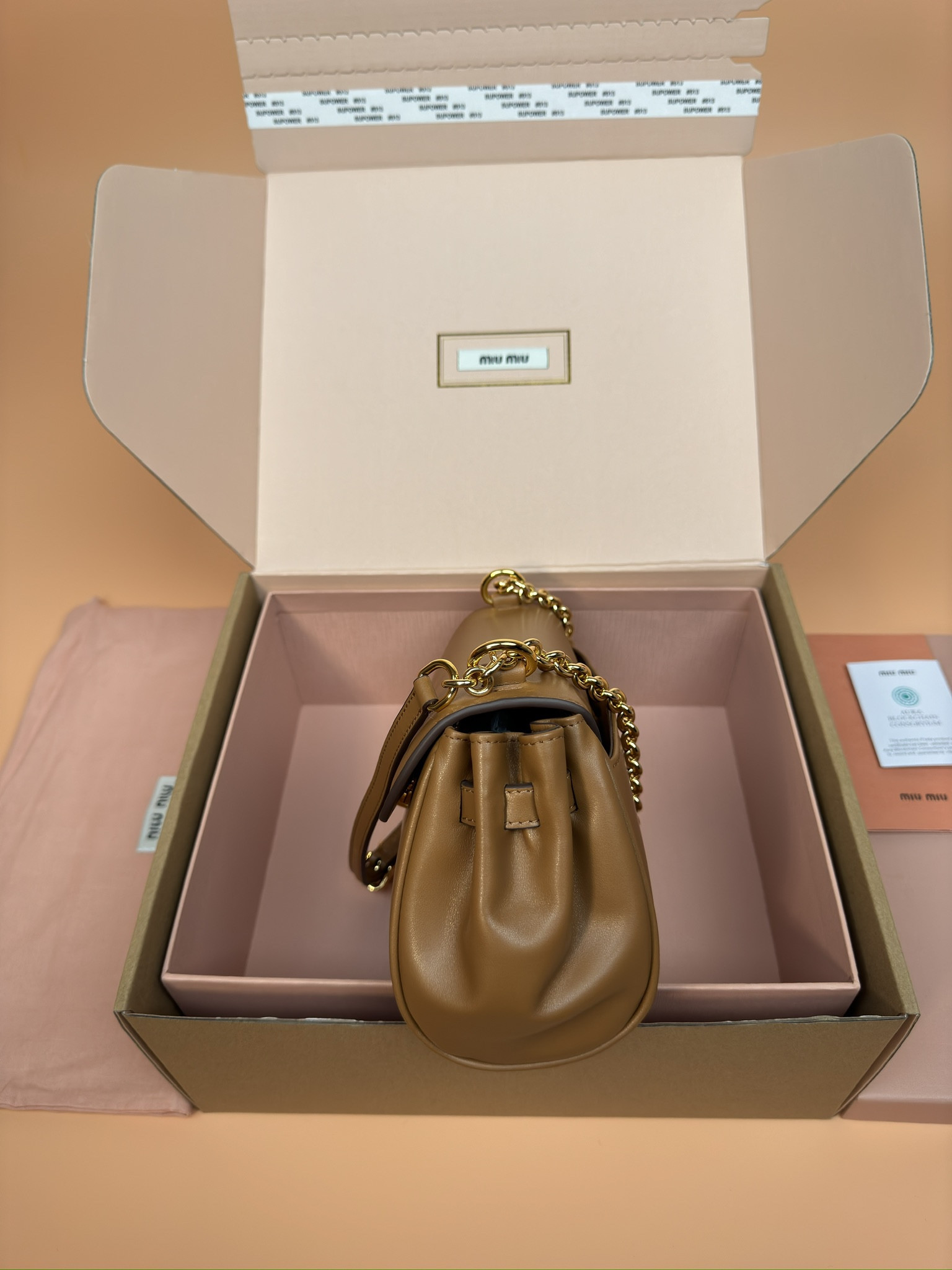 Miu Miu Leather shoulder bag 13.5x24x9cm