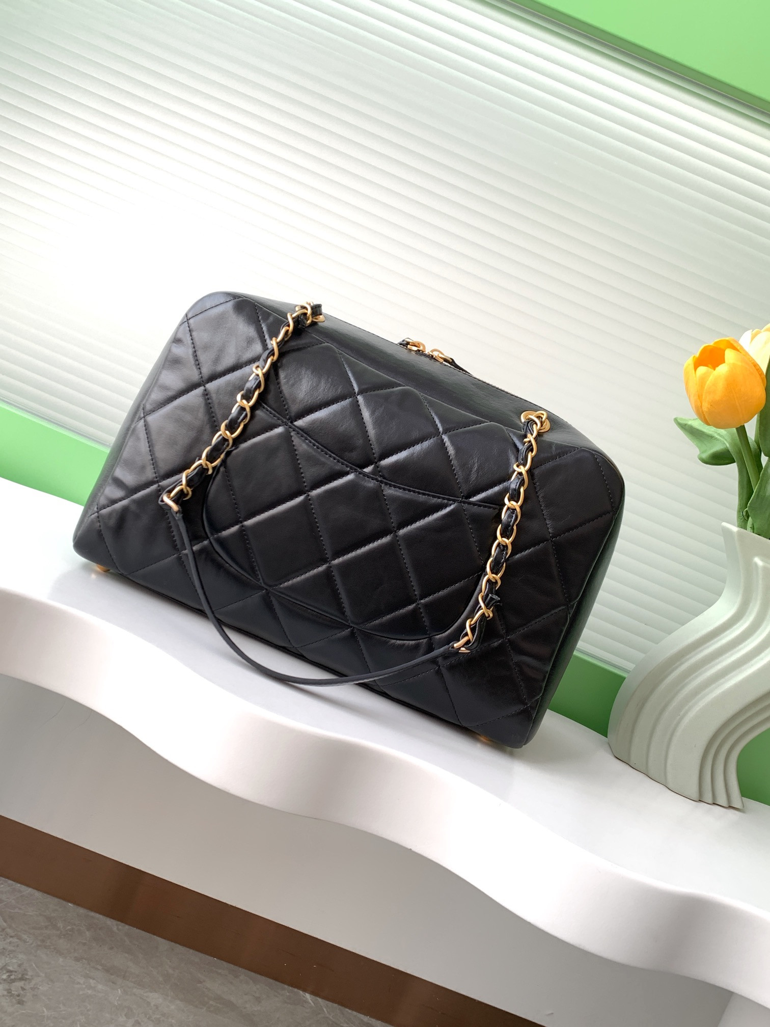 Ch*el bowling bag 21x33x15cm
