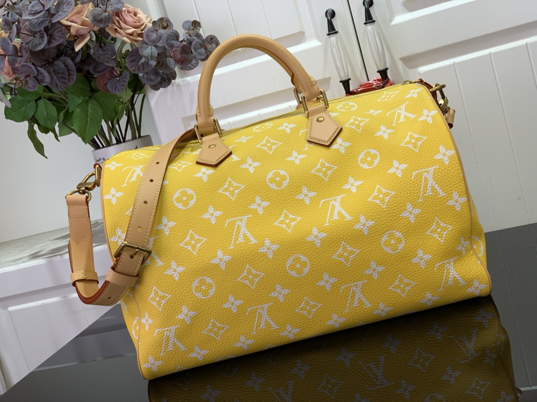 LV Speedy P9 Bandoulière 40 Jaune Mat M24419 40 x 26 x23cm