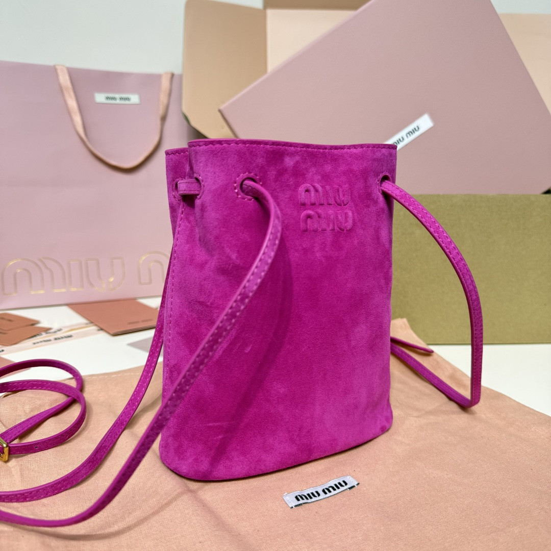 Miu Miu Suede pouch 17x14x6cm