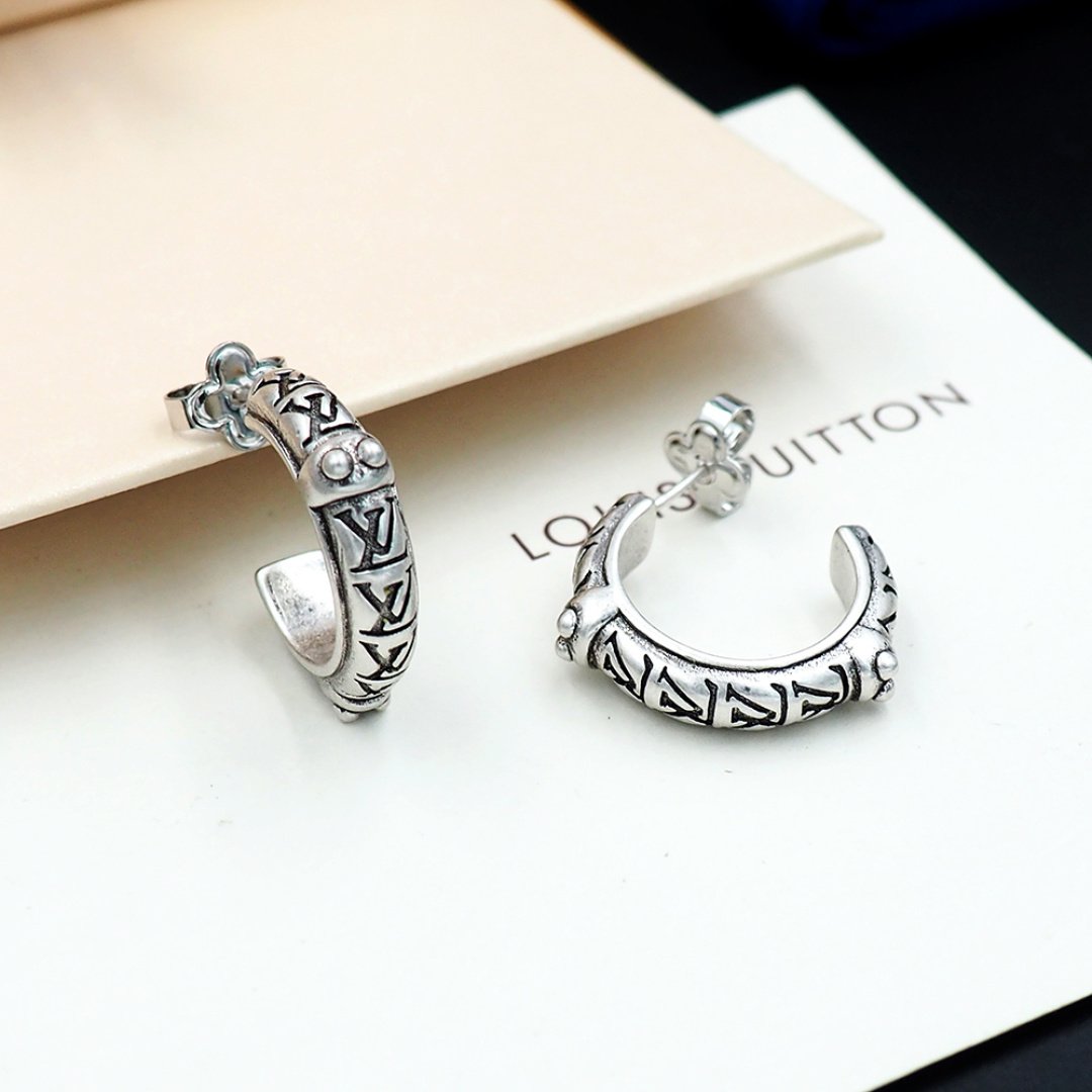 L0vis Vvtt0n Lv Lozine Hoop Earrings Silver M03168