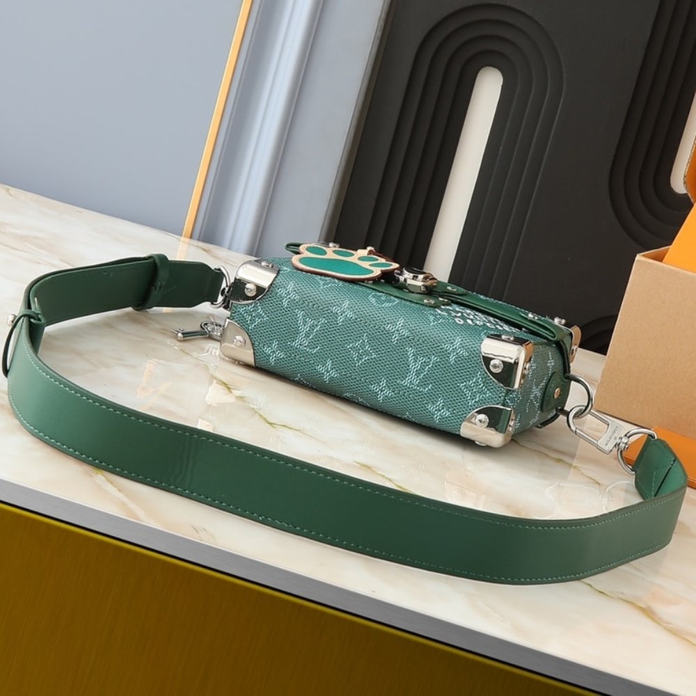 L0vis Vvtt0n Soul Trunk Bag Green 19Cm M12686