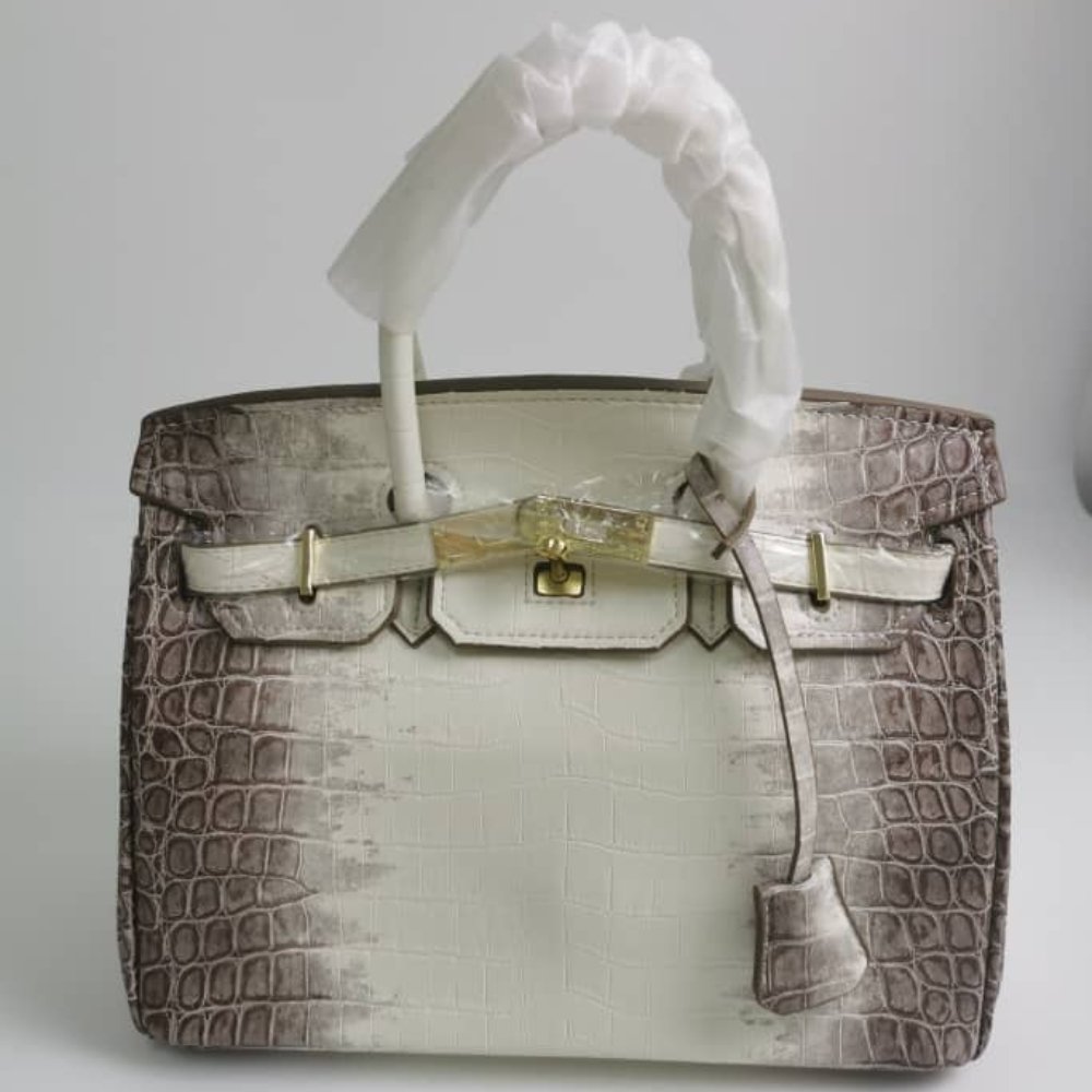H**me5 Birkin 30 Niloticus Himalaya Blanc Finish Gold Kelly 30Cm