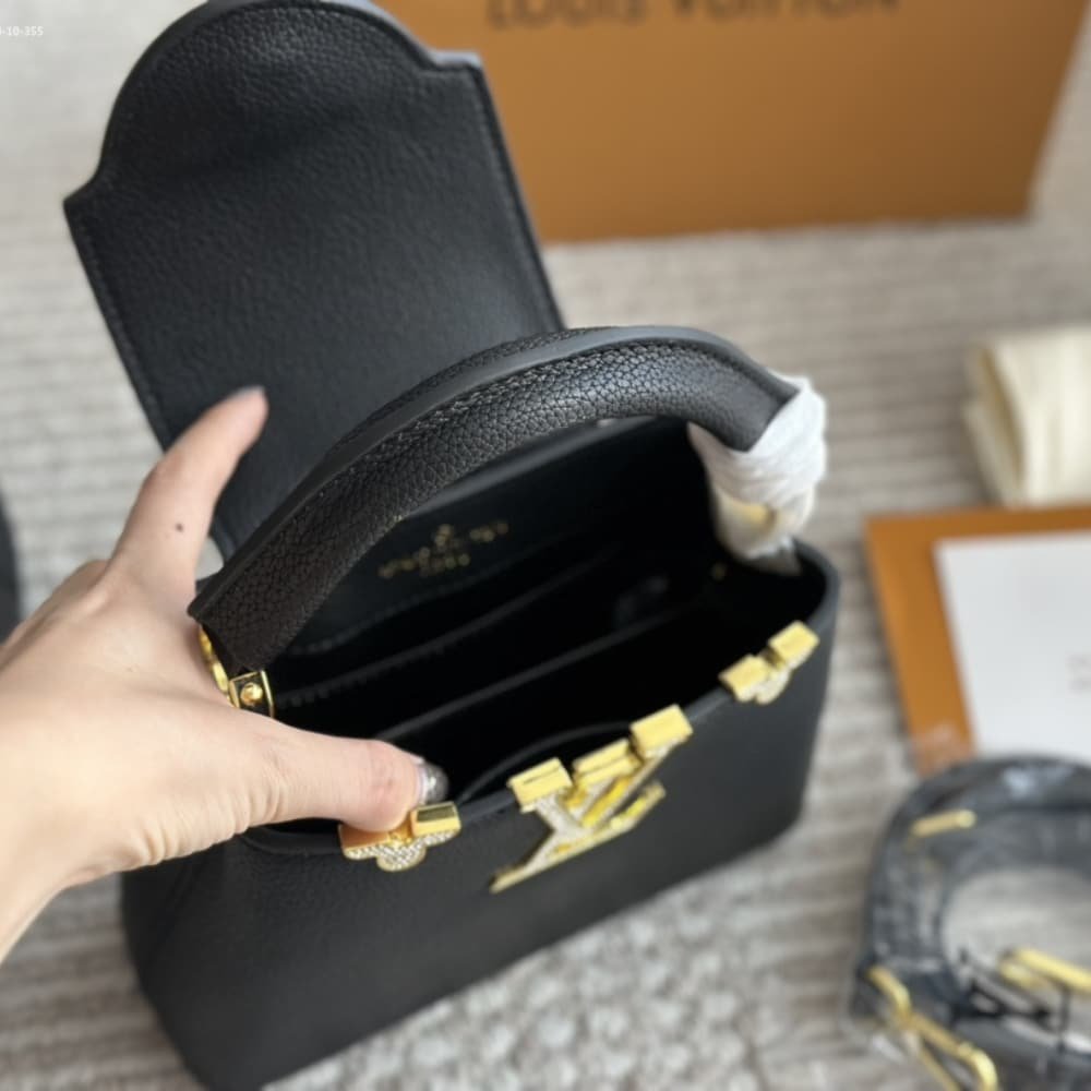 L0vis Vvtt0n Capucines Mini Black 20Cm M11342