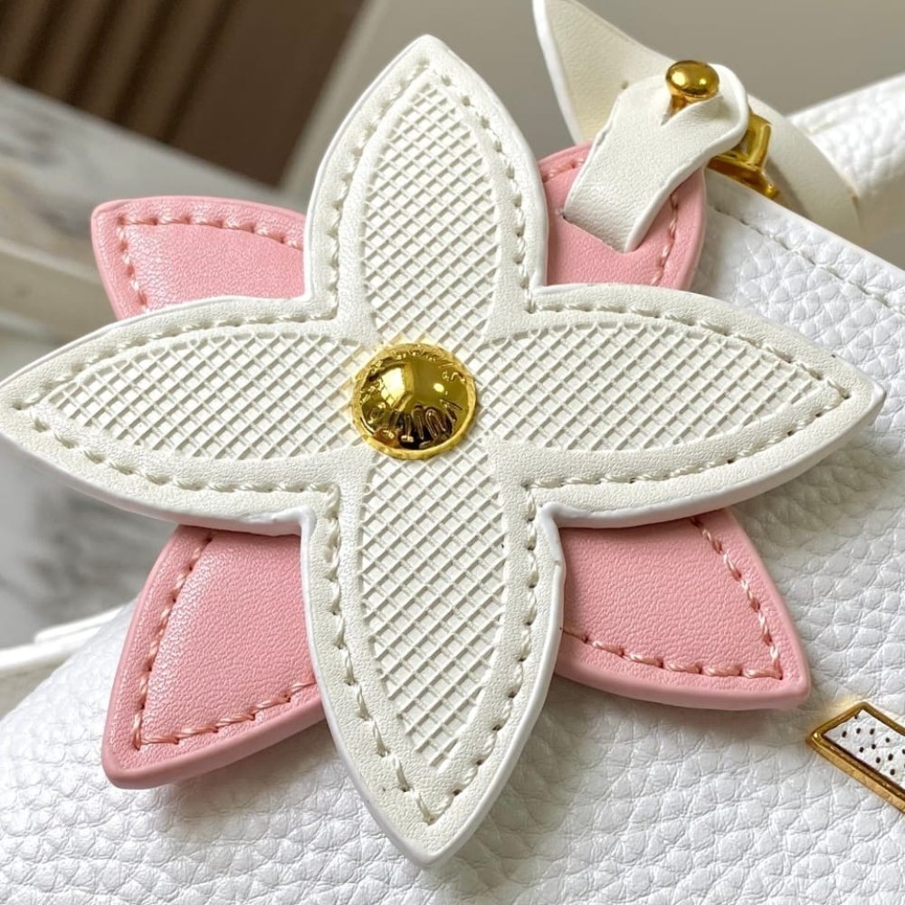 L0vis Vvtt0n Capucines Mini Bag Snow White 21Cm M21416