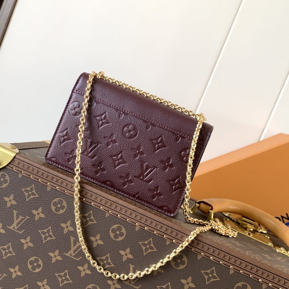 [S*per Vip 1:1] L0vis Vvtt0n Wallet On Chain Rosy Grenat Red 19Cm M25814