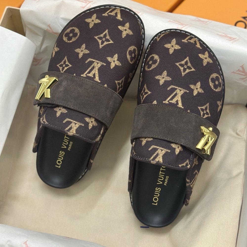 L0vis Vvtt0n Lv Cosy Flat Comfort Clog Brown 1Add7O