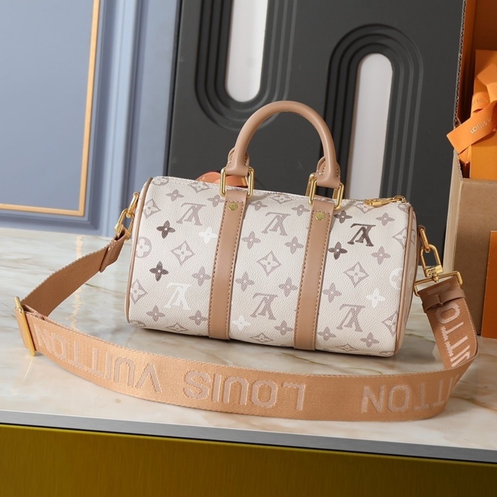 L0vis Vvtt0n Keepall Bandoulière 25 Monogram Beige 25Cm