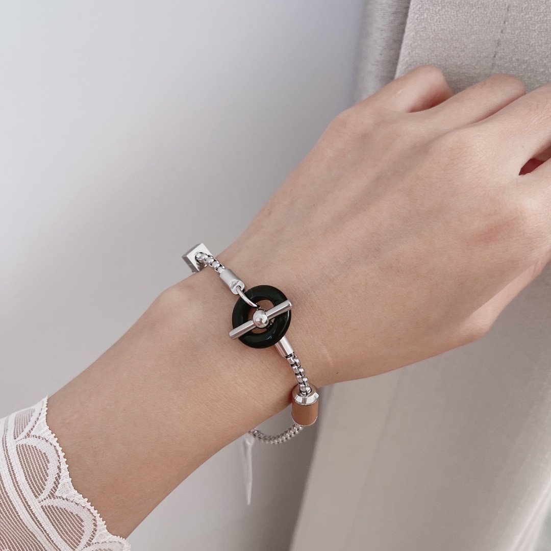 H**me5 Meli Melo Bracelet Palladium Hardware H077299Fp02T4