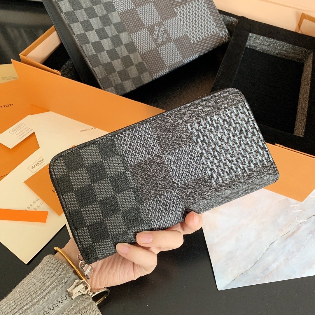 L0vis Vvtt0n Voyage Mm Pochette Clutch Damier Grey 26Cm N60444