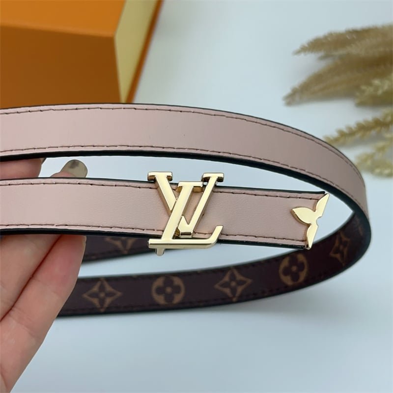 L0vis Vvtt0n Pretty Lv Double Sided Belt Beige 20Mm