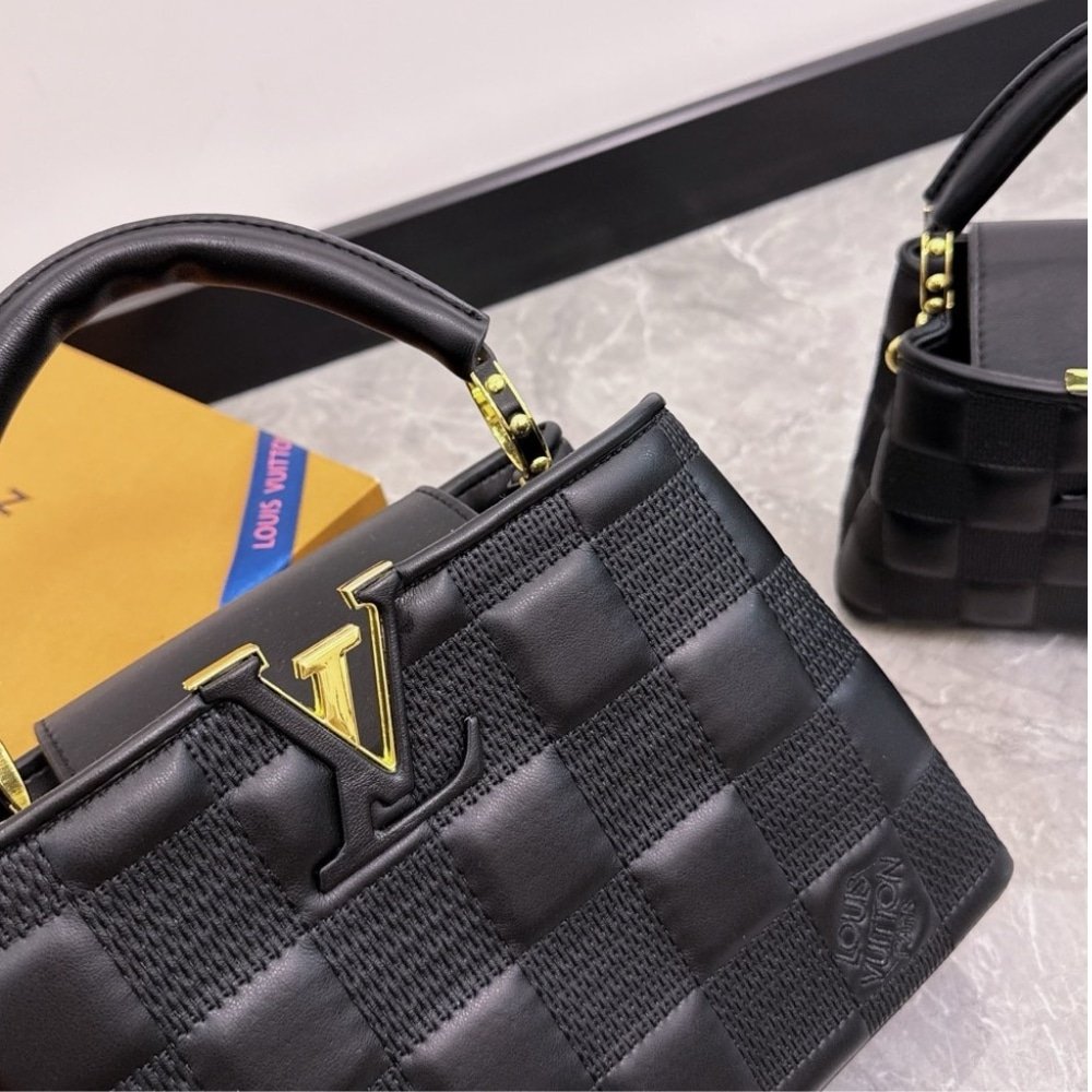 L0vis Vvtt0n Capucines BB Bag Damier Black 27Cm M59225